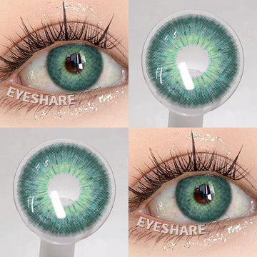 Qfdian NEW 1Pair Natural Colored Contact Lenses For Eyes Beauty pupillents Grey Pupils Brown Contacts New Cosmetic Eyes Makeup